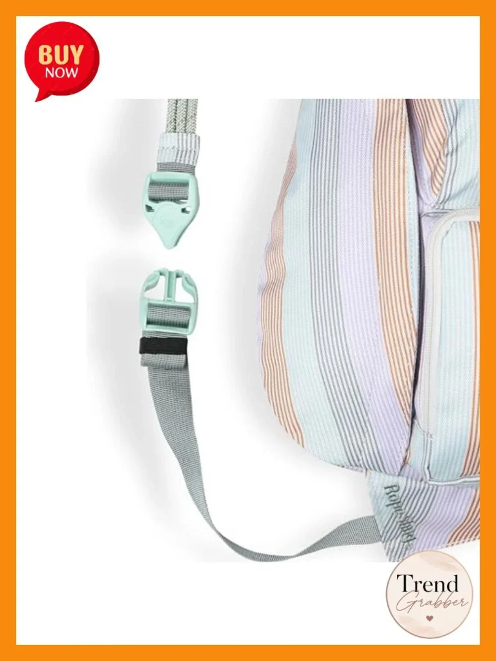 Mini Rope Sling Pack Crossbody Bag with Adjustable Strap